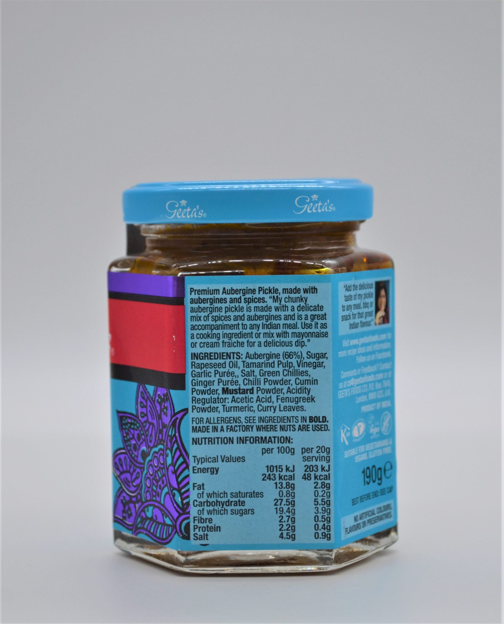 GEETA'S AUBERGINE PICKLE - Image 2