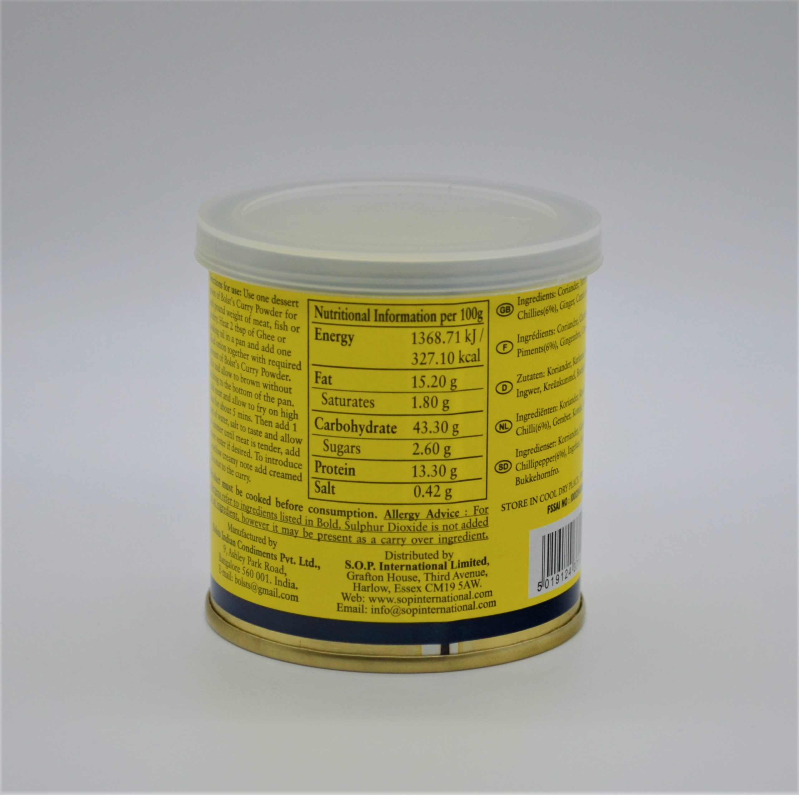 BOLSTS MILD CURRY POWDER 100G - Image 2