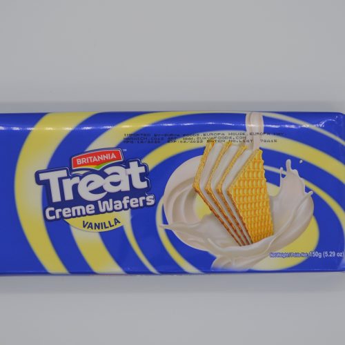 BRITANNIA TREAT CREME WAFERS VANILLA 150G