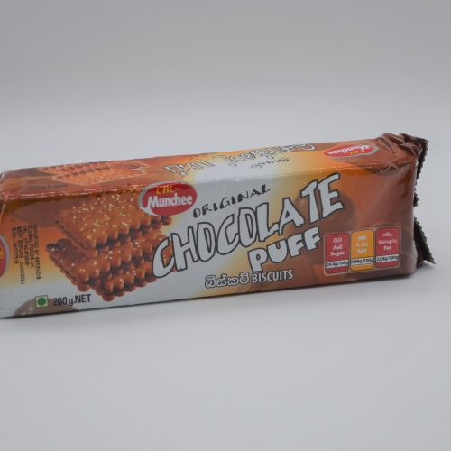 MUNCHEE CHOCOLATE PUFF BISCUITS 200g