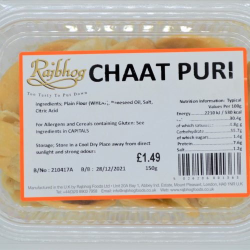 RAJBHOG CHAAT PURI