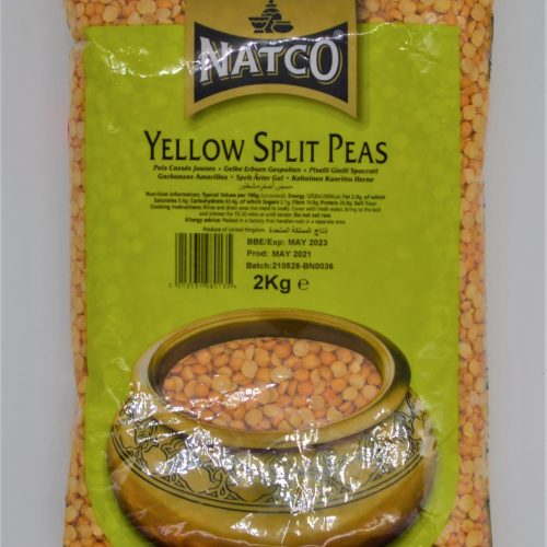 NATCO YELLOW SPLIT PEAS 2KG