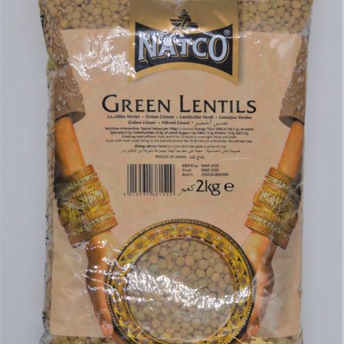 NATCO GREEEN LENTILS 2KG