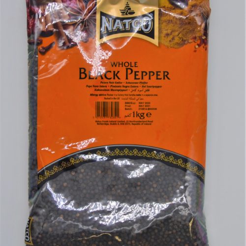 NATCO WHOLE BLACK PEPPER 1KG